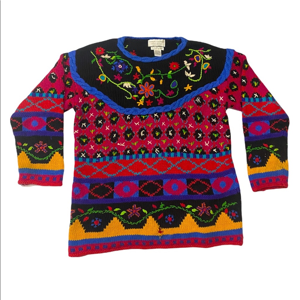 Colorful Handknit Sweater